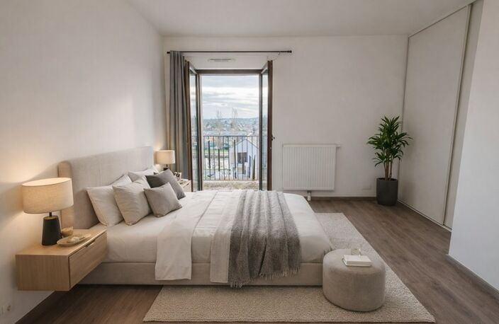 93320 – LES PAVILLONS-SOUS-BOIS – APPARTEMENT – 40 M² – 2 PIÈCES – BALCON – VUE CANAL – PARKING EN SUS – IMMEUBLE 2015 — photo 4