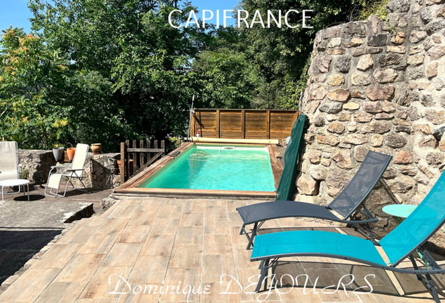 Très Belle Maison en pierres dominant la Vallée de l'Eyrieux avec une vue splendide. 3 chambres, un grand séjour et une piscine — photo 1