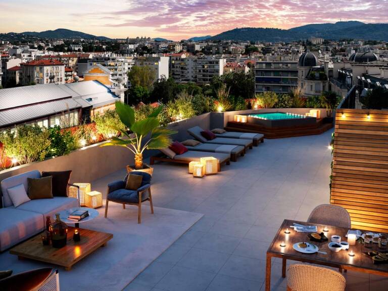 MAGNIFIQUE APPARTEMENT NEUF T5 -  139 M2 -  EN DERNIER AVEC ROOFTOP PRIVATIF DE 90 M2 DANS PROGRAMME IMMOBILIER HAUT DE GAMME À NICE — photo 1