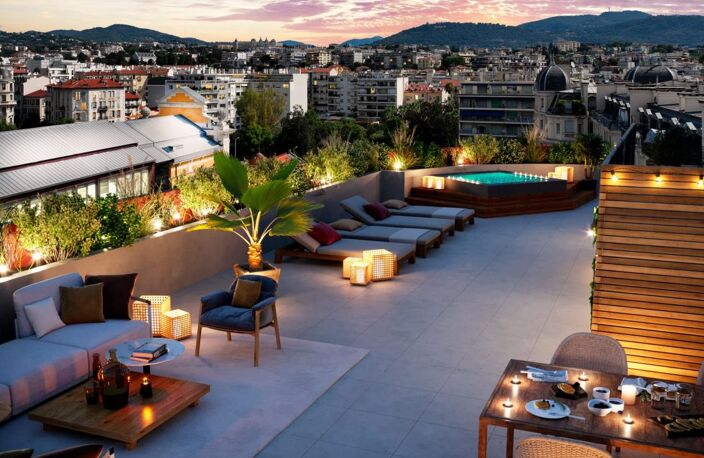 MAGNIFIQUE APPARTEMENT TYPE 3 85M2 EN DERNIER ÉTAGE AVEC ROOFTOP PRIVATIF DE 66M2 DANS PROGRAMME IMMOBILIER NEUF HAUT DE GAMME À NICE — photo 5