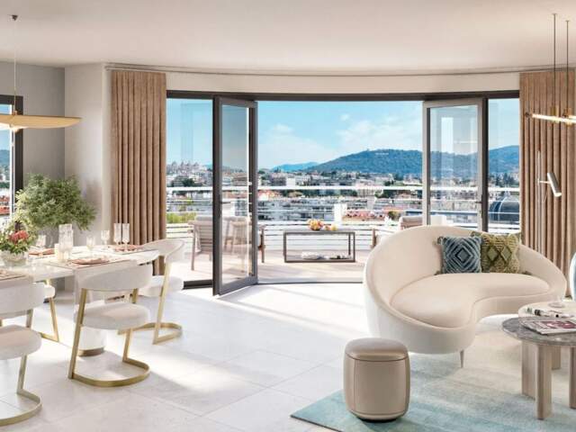 MAGNIFIQUE APPARTEMENT TYPE 3 85M2 EN DERNIER ÉTAGE AVEC ROOFTOP PRIVATIF DE 66M2 DANS PROGRAMME IMMOBILIER NEUF HAUT DE GAMME À NICE — photo du bien