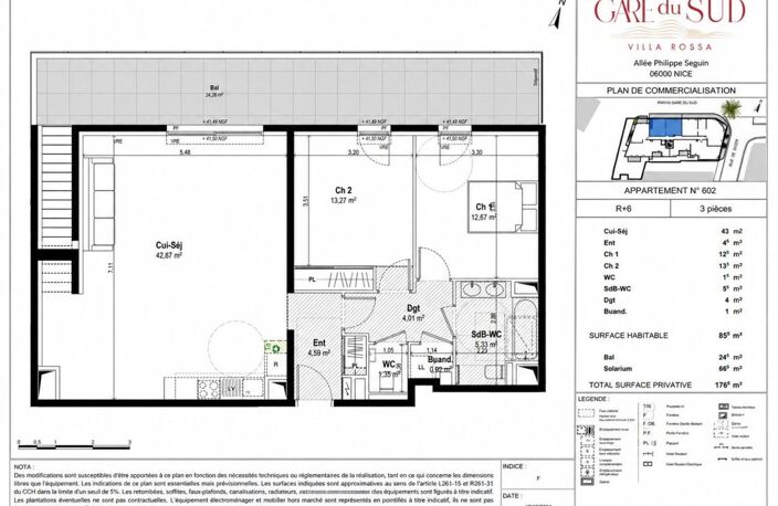MAGNIFIQUE APPARTEMENT TYPE 3 85M2 EN DERNIER ÉTAGE AVEC ROOFTOP PRIVATIF DE 66M2 DANS PROGRAMME IMMOBILIER NEUF HAUT DE GAMME À NICE — photo 3