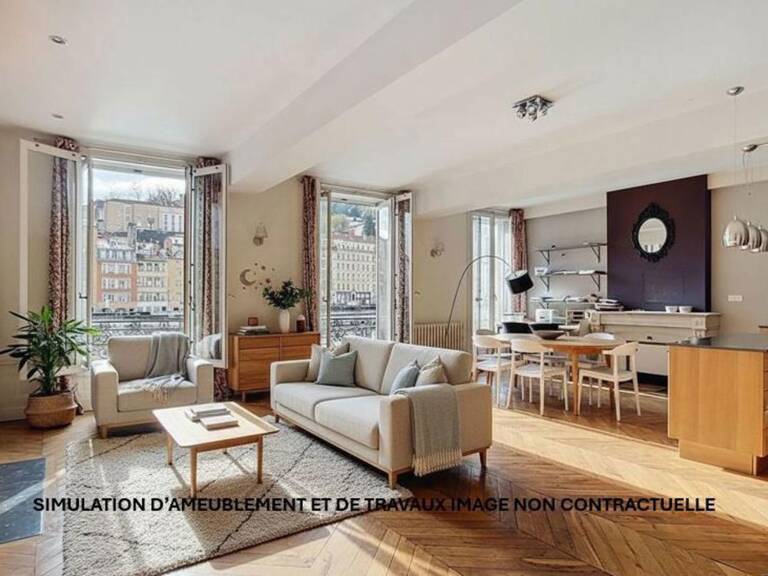 Vue Saône et Fourvière,  appartement 112 m²  Quai St-Vincent — photo 1