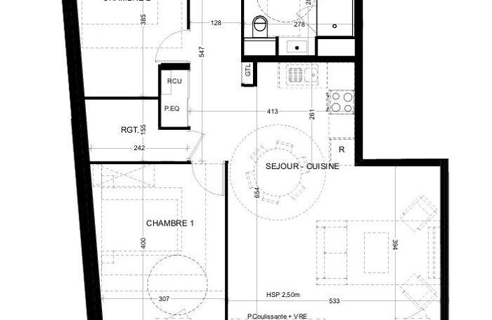 Vente Appartement 3 pièces — photo 2