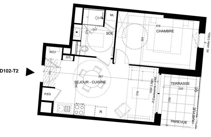 Vente Appartement 2 pièces — photo 2