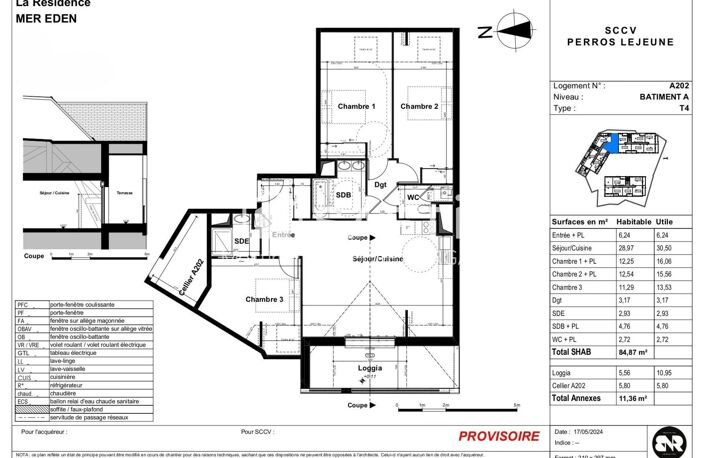 Beaux volumes, bien exposé. Appartement T4 en VEFA — photo 2
