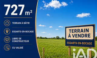 Terrain  727 m² à vendre à Essarts-en-Bocage (85140)