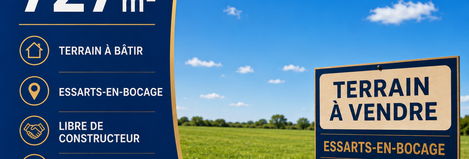 Terrain  727 m² à vendre à Essarts-en-Bocage (85140)