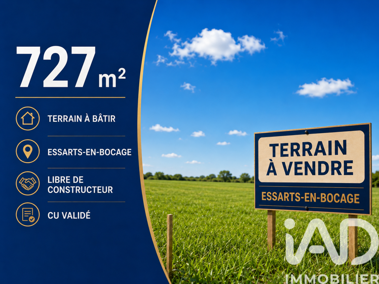 Vente Terrain 727 m&sup2; — photo 1