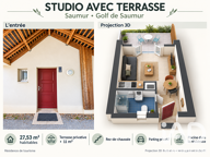 Vente Studio 1 pièce — photo 2