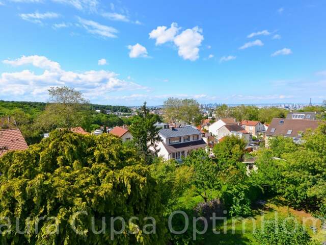 CLAMART QUARTIER GALVENTS CORBY - 5 MIN T6 DIVISION LECLERC - MAISON 125.,63 M² HABITABLES - 4 CHAMBRES - TERRAIN 355 M²- VUE PANORAMIQUE SUR PARIS — photo du bien