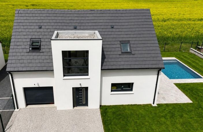 Commune d'AISEREY Maison norme PMR neuve à vendre 6 pièces avec piscine quartier calme et solidaire — photo 2