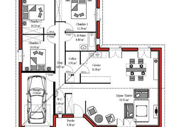 Maison 4 pièces 305000 €