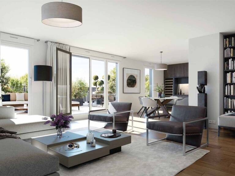 Dpt Seine et Marne (77), à vendre SERRIS appartement T5 de 109,2 m² - Dernier étage - 3 terrasses - 2 pk — photo 1