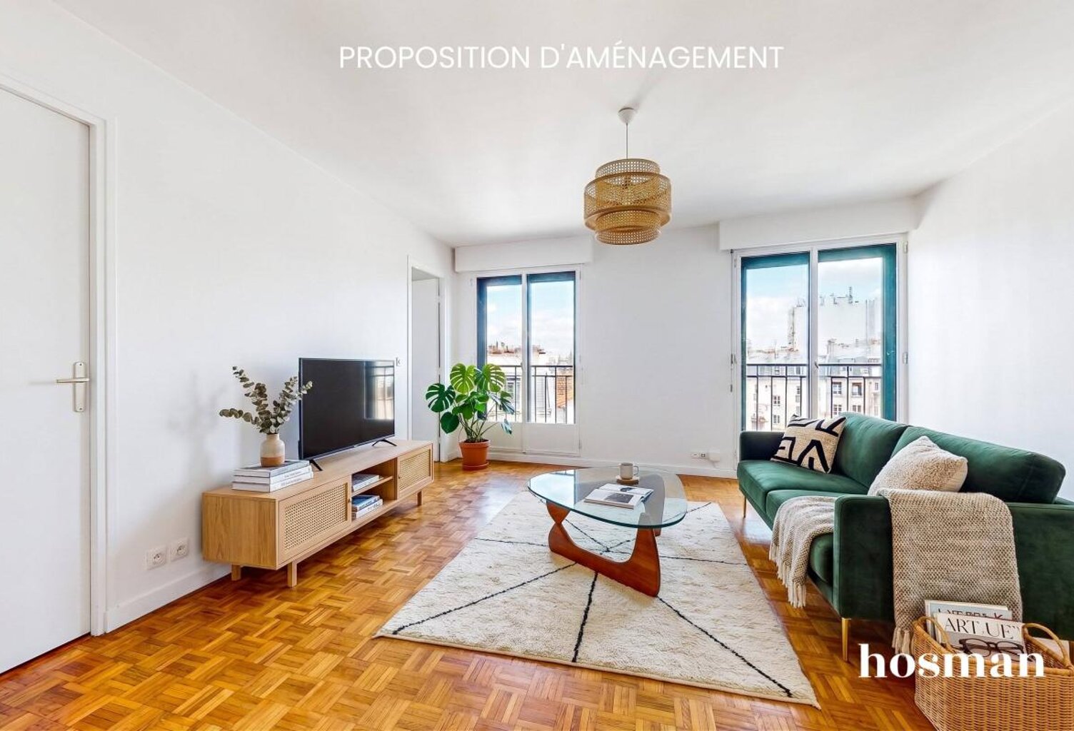 Appartement 2 pièces 46,5 m² — Balcon, vue dégagée & étage élevé avec ascenseur — Alésia / Jean Moulin, Paris 14e — photo 1