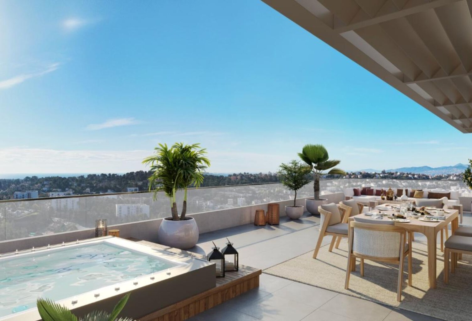 VILLA NEUVE SUR LES TOITS TYPE 3 94 M2 AVEC ROOFTOP PRIVATIF DE 108 M2  DANS RESIDENCE NEUVE — photo 1