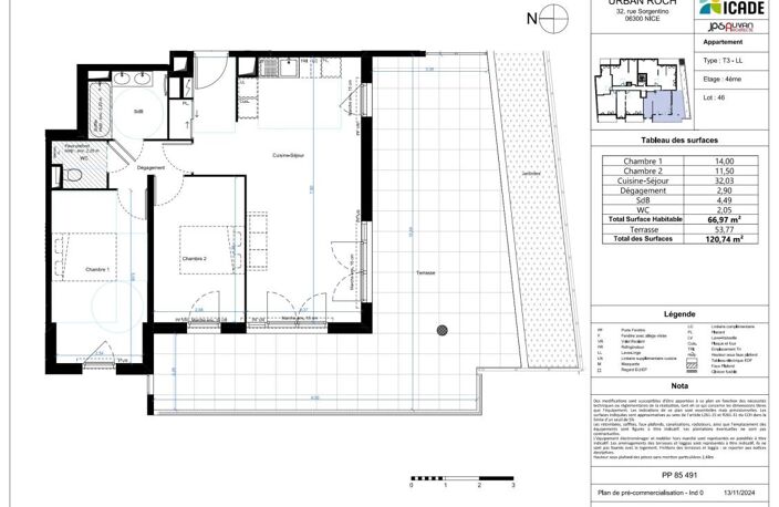 APPARTEMENT TYPE 3 AVEC SPACIEUSE TERRASSE DE 54 M2 À VENDRE DANS RÉSIDENCE DE STANDING EN VEFA — photo 3