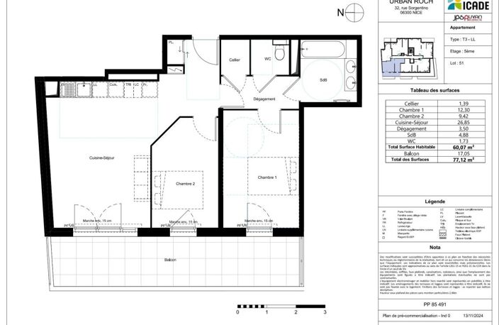 APPARTEMENT NEUF TYPE 3 AVEC BALCON DE 17 M2 DANS RÉSIDENCE STANDING EN VEFA À NICE — photo 3