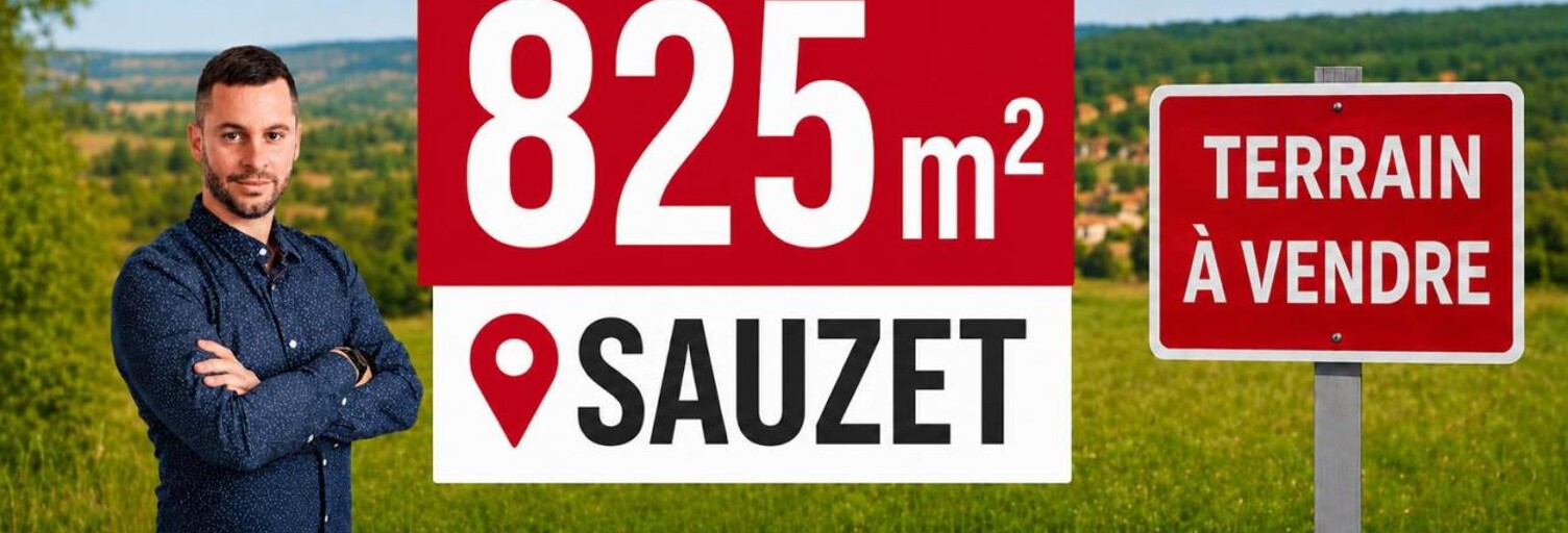 Terrain  825 m² à vendre à Sauzet (26740)