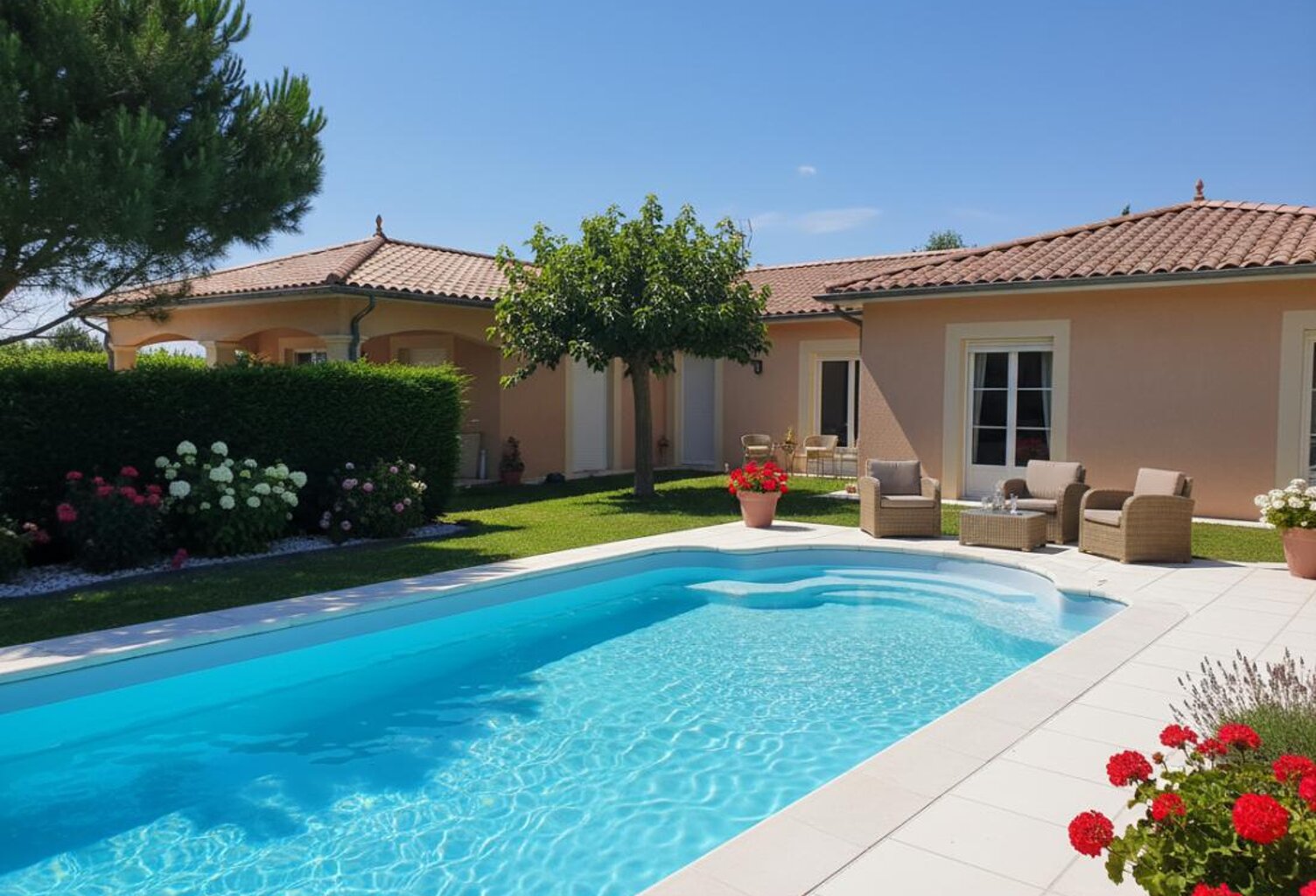 Plassac. Villa contemporaine vue estuaire. 7 pièces dont 5 chambres. Piscine. Double garage — photo 1