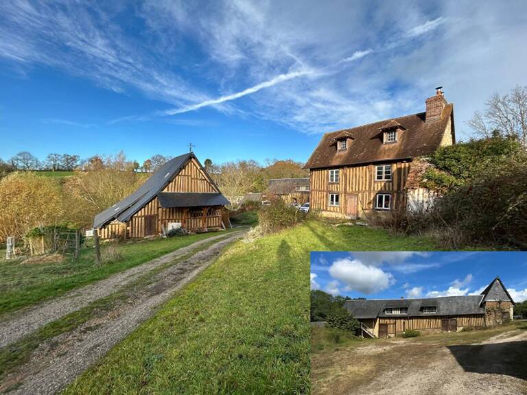 14340 Cambremer Ancien corps de ferme du XV è siècle 393 000 Euros — photo 1