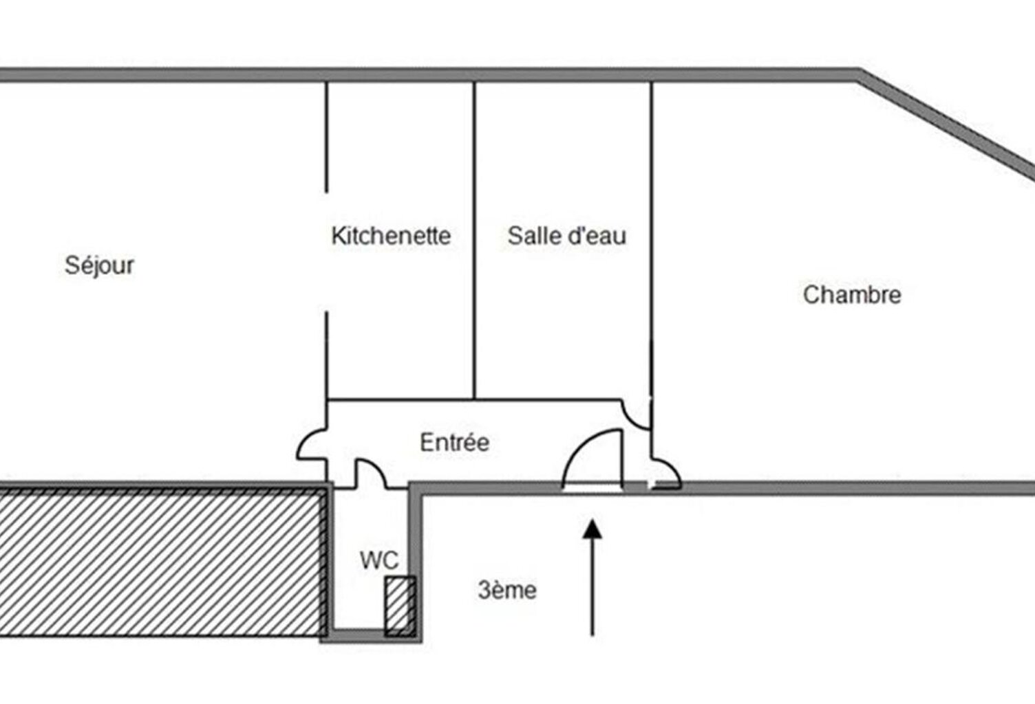 Saint Etienne 42000  Rue du Grand Gonnet appartement de deux pièces principales — photo 1