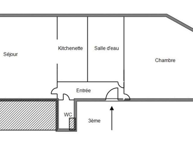 Saint Etienne 42000  Rue du Grand Gonnet appartement de deux pièces principales — photo du bien