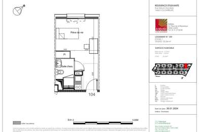 Appartement 1 pièces 500 €
