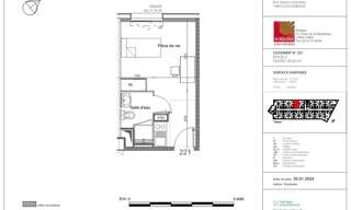 Appartement 1 Pièce 20 m² à louer à Colombelles (14460)