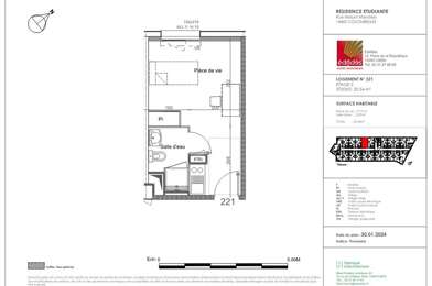 Appartement 1 pièces 525 €