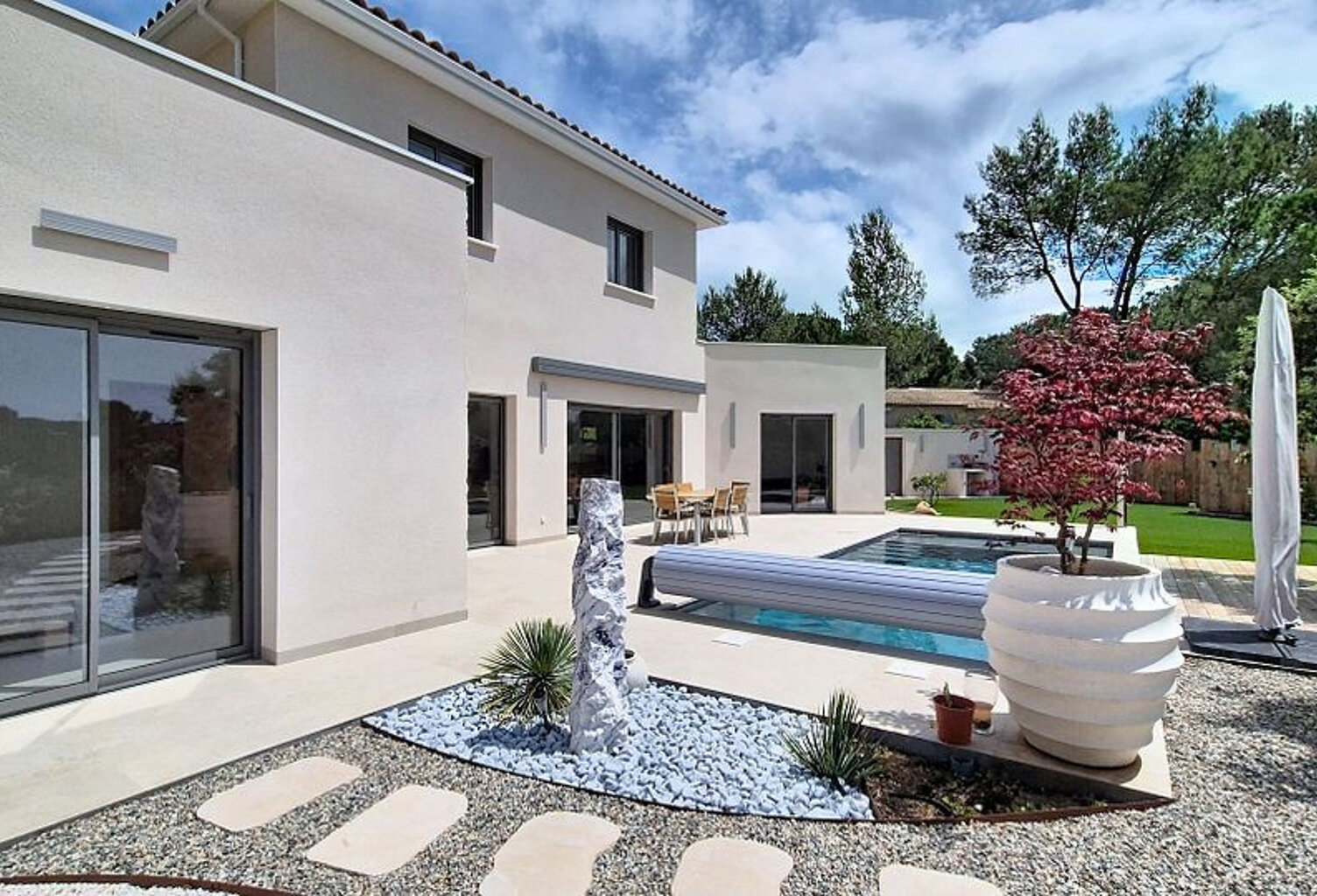 LANGADE   Au coeur de la Vaunage superbe villa contemporaine — photo 1