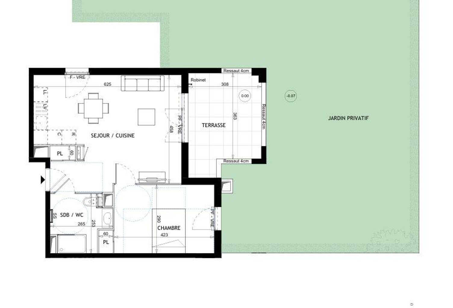 Vente Appartement 2 pièces — photo 1