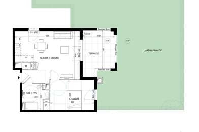 Appartement 2 pièces 288000 €