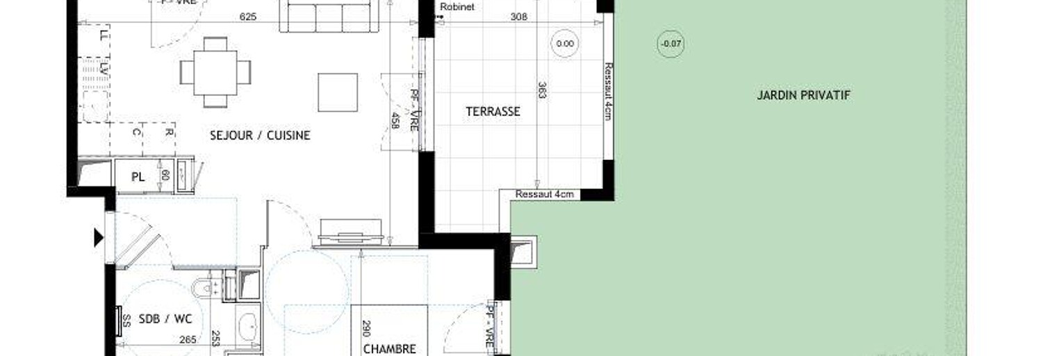Appartement 2 Pièces 42 m² à vendre à Vallauris (06220)