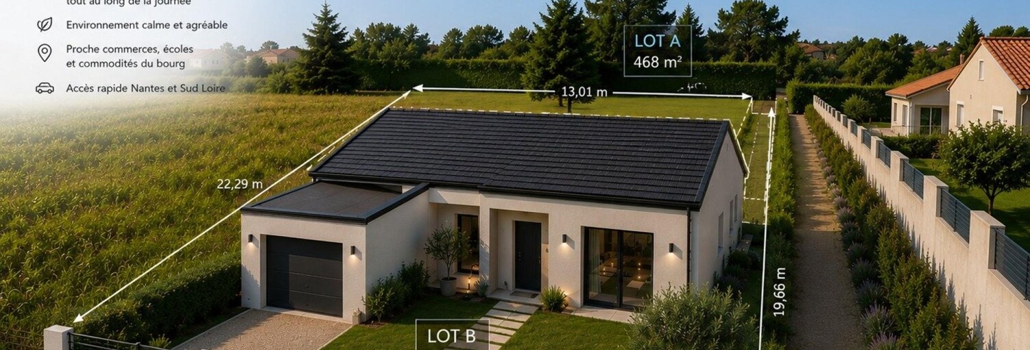 Terrain  360 m² à vendre à Saint-Mars-de-Coutais (44680)
