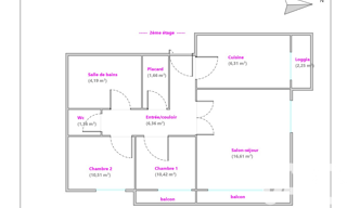 Appartement 3 Pièces 59 m² à louer à Créteil (94000)