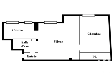 Appartement 2 pièces 1100 €