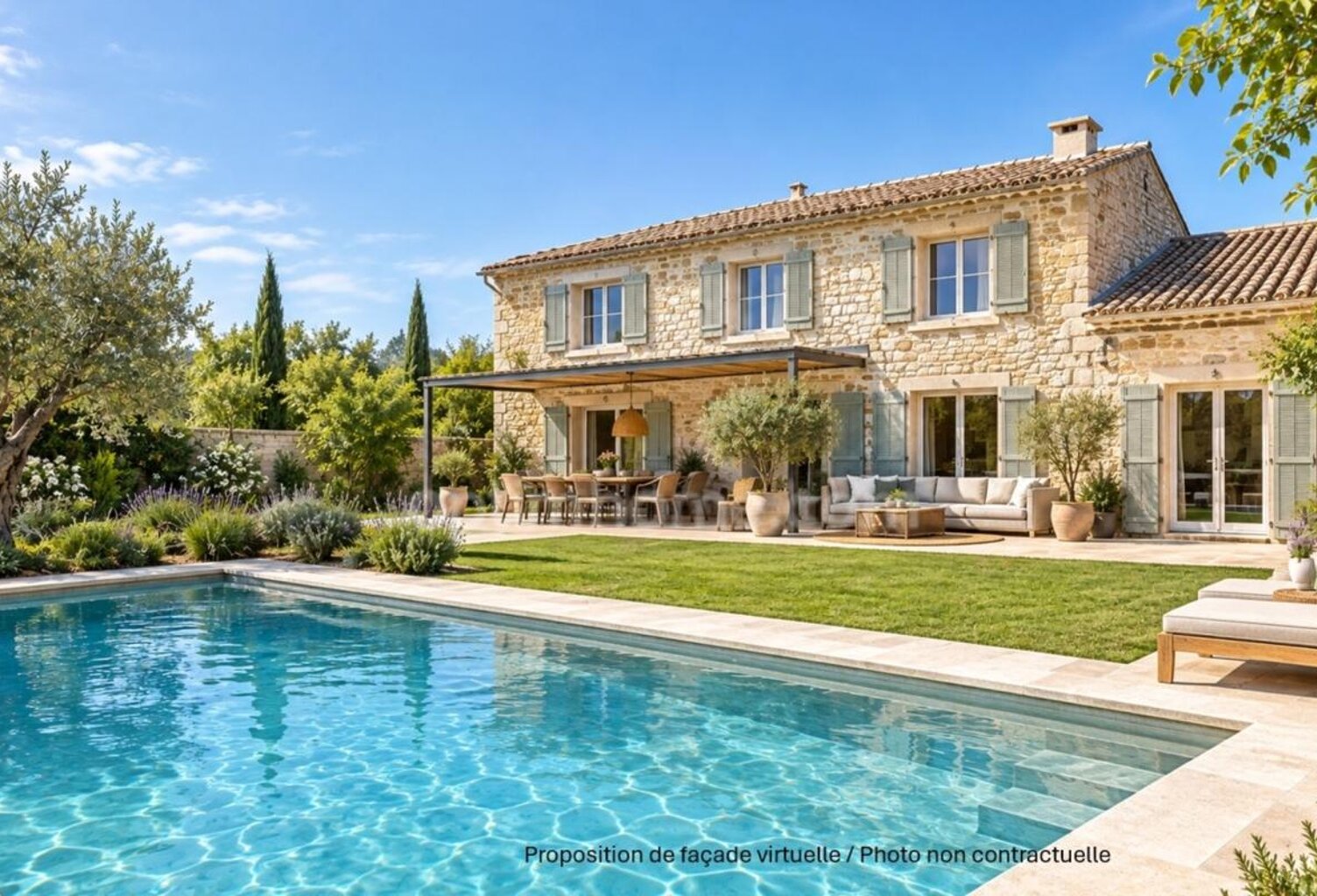 230 m², 6 chambres, vue Alpilles et terrain piscinable à pied du centre de SAINT REMY DE PROVENCE — photo 1