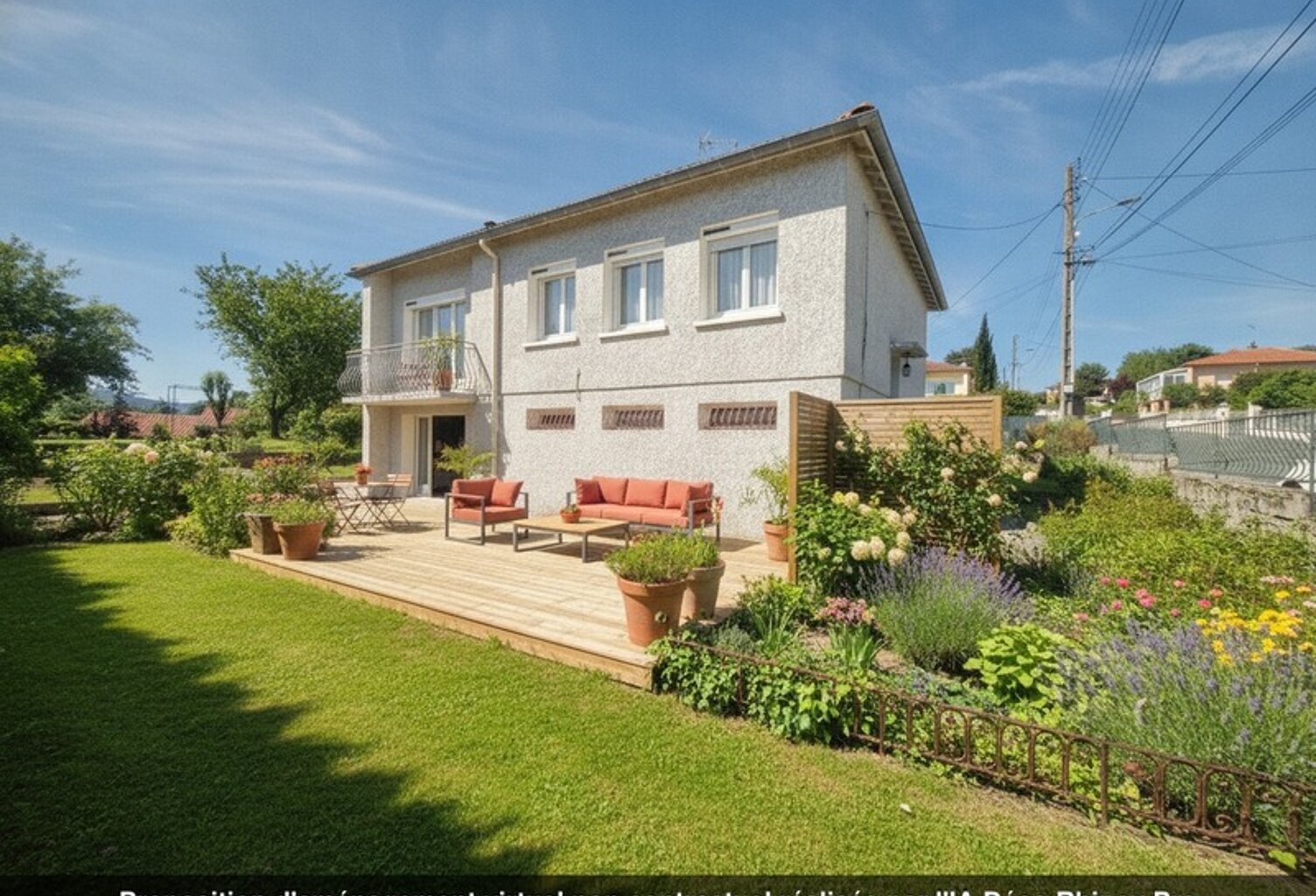 MAISON DE 100M² AVEC 4 CHAMBRES ET BEAU TERRAIN PLAT DE 1382M² ET POSSIBILITE DE DIVISION PARCELLAIRE SUR SECTEUR TRES CALME A UNIEUX — photo 1