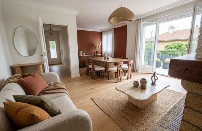 MAISON DE 100M² AVEC 4 CHAMBRES ET BEAU TERRAIN PLAT DE 1382M² ET POSSIBILITE DE DIVISION PARCELLAIRE SUR SECTEUR TRES CALME A UNIEUX — photo 4
