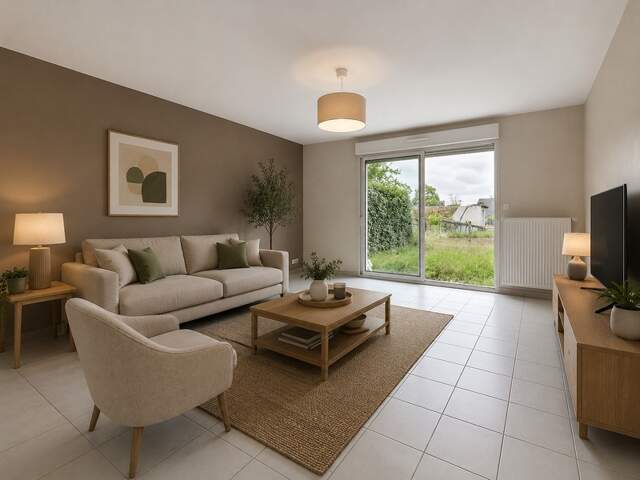 Maison 88 m2, 3 chambres, garage et jardin — photo du bien