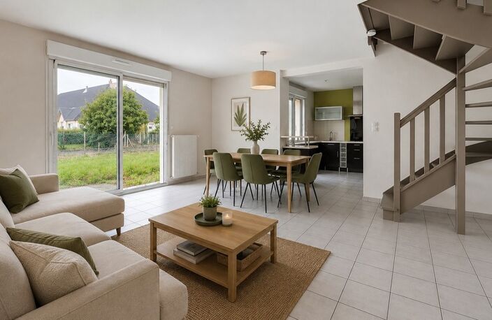 Maison 88 m2, 3 chambres, garage et jardin — photo 3