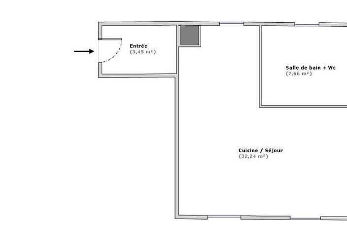 Studio avec mezzanine – Centre-ville Limay – Fort potentiel investisseur — photo 3