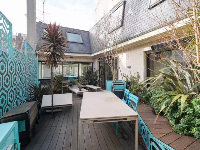 Bureaux / Transformable en habitation - Boulogne-Billancourt – 5 pièces – 148,56 m² – Extérieurs 74 m² – Fort potentiel — photo du bien