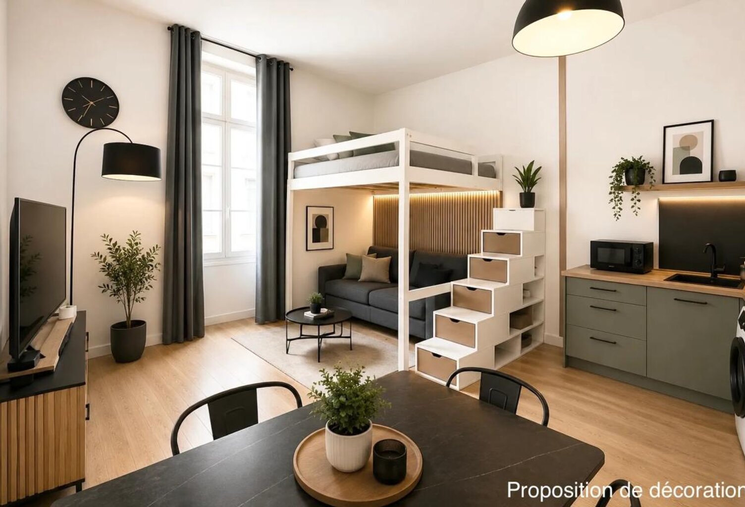 Grand studio avec mezzanine - Place Masséna - forte rentabilité — photo 1