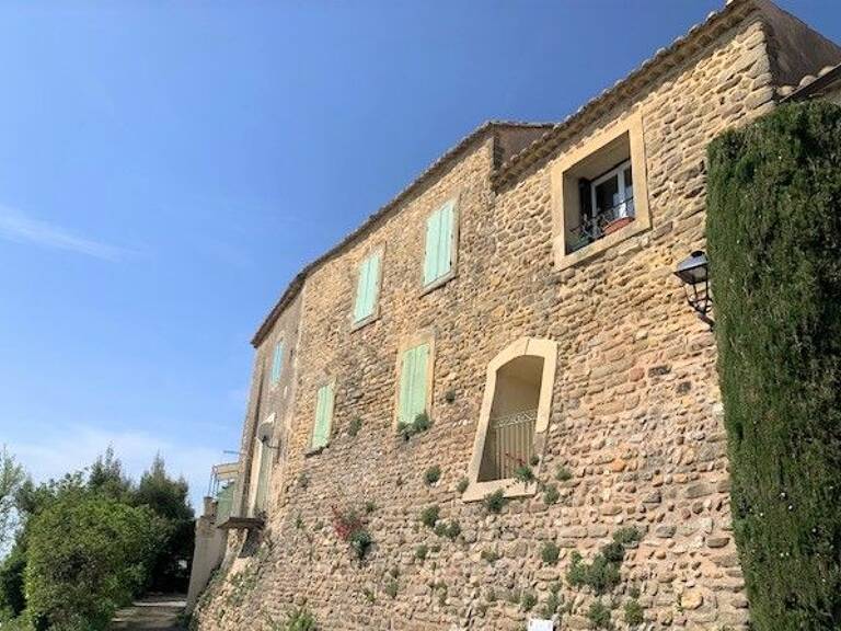 AUTHENTIQUE MAISON DE VILLAGE EN PIERRES 140M² 3/4 CHAMBRES -GARAGE- VUES IMPRENABLES MONT VENTOUX ET DENTELLES DE MONTMIRAIL CAIRANNE 84340 — photo 1