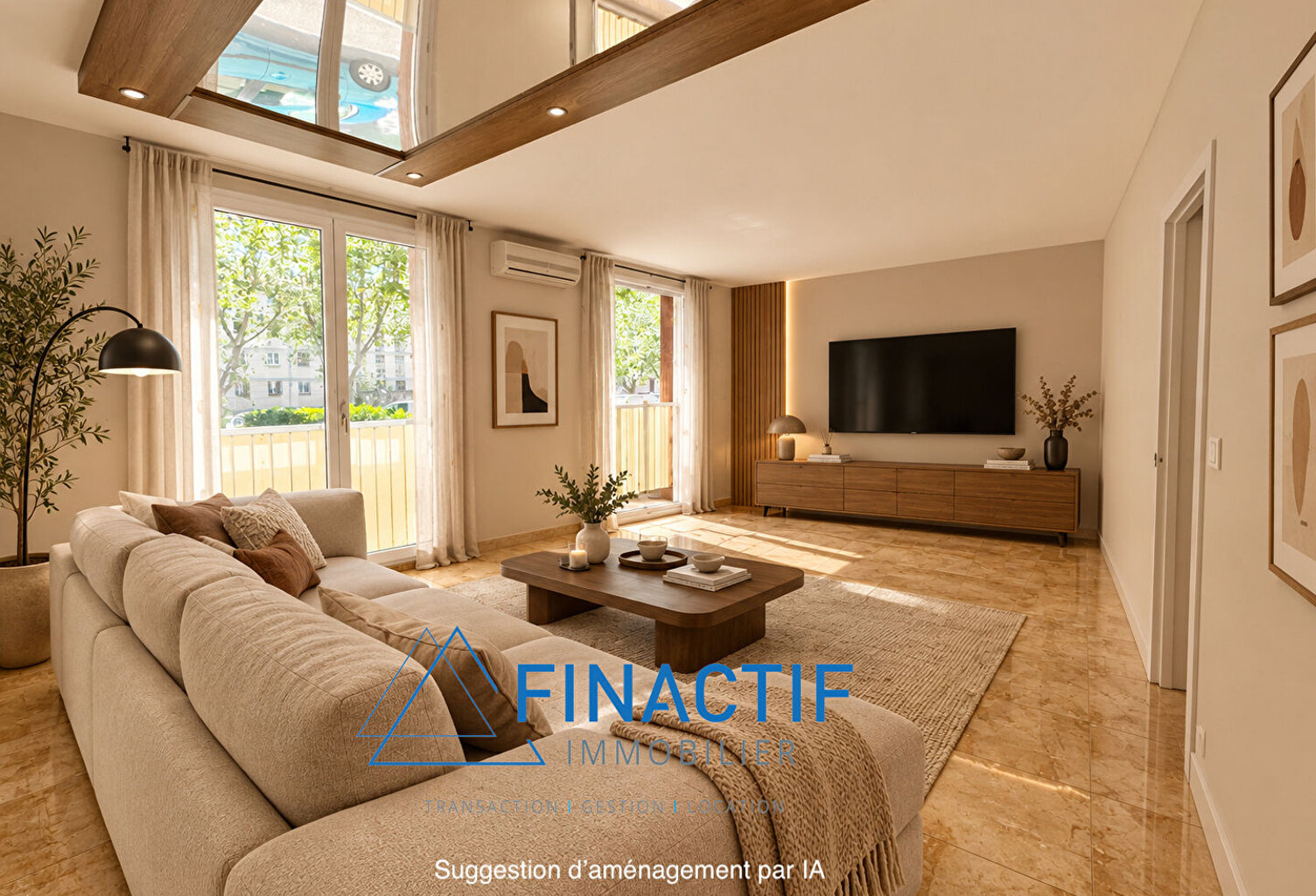 Appartement Type 3/4 - 73,41 m2 - Cave - Garage fermé  - — photo 1