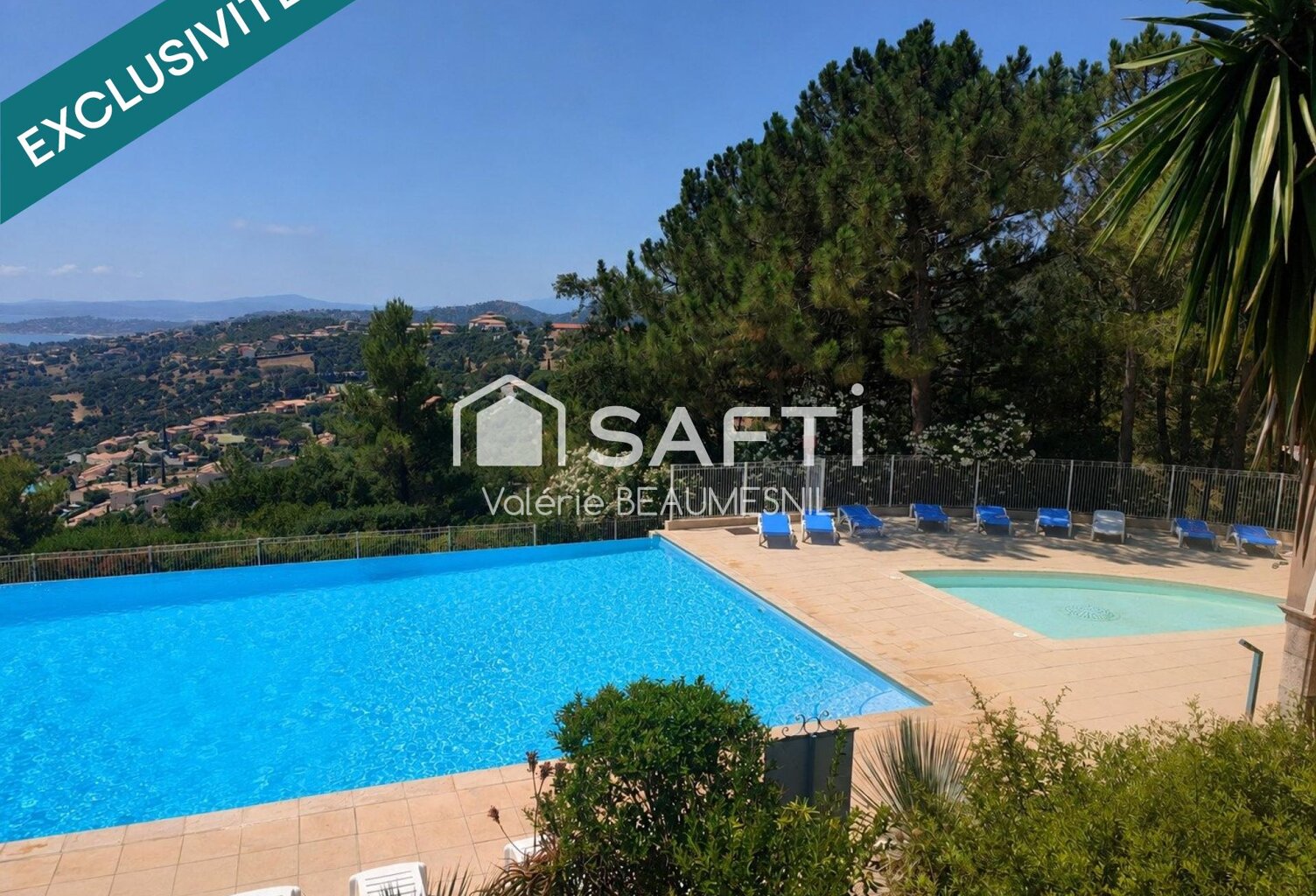 T 3 - TERRASSE PANORAMIQUE MER, GOLFE ET  VILLAGE DE SAINT TROPEZ  PISCINE  TENNIS - CALME - NATURE - BELLES PRESTATIONS — photo 1
