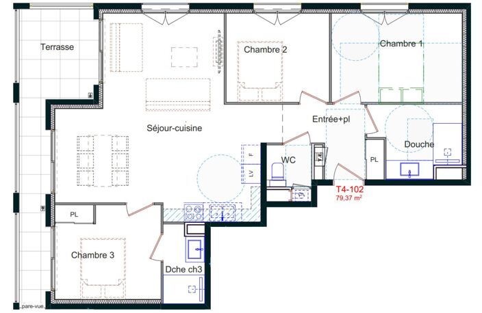 Vente Appartement 4 pièces — photo 4