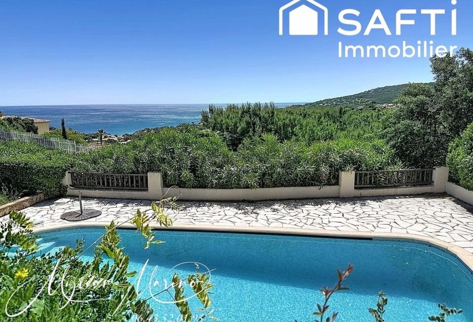 Vue mer - Villa 5 chambres, piscine et terrain de 1200m - Les Issambres — photo 1